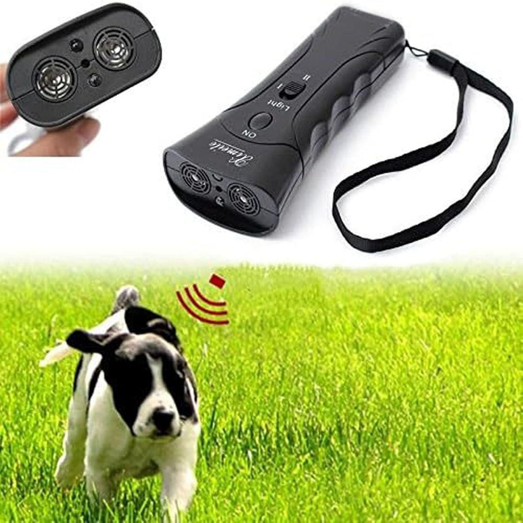 Dog training device with remote control on grass with a dog,
ultrasonic dog chaser,
super ultrasonic dog chaser,
dogs repeller, 
dog repeller under 1000rs,
anti dog Repeller